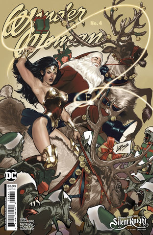 Wonder Woman 4 Lobos Silent Knight Santa Cardstock Variant Tom King DC