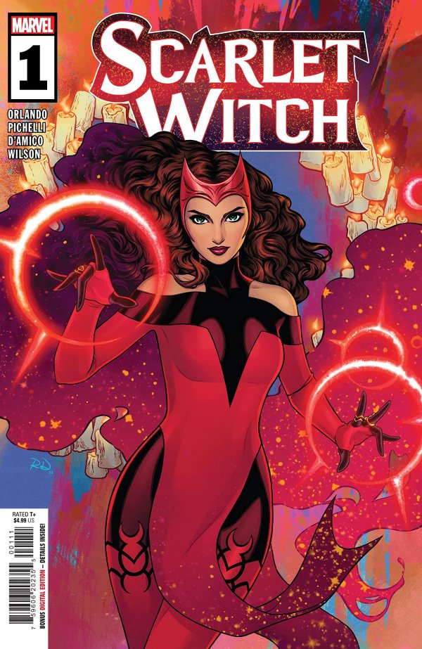 Scarlet Witch 1 (2023) Adam Hughes Avengers West Coast 56 Homage