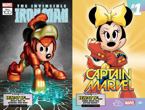 Amazing Spider-Man 27 & 29 Mickey & MInnie Disney 100 Variant SET Marvel