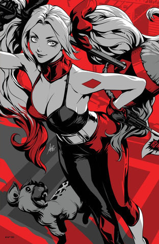 Harley Quinn: Black White Redder 1 (2023) Artgerm FOIL Variant Chip Zdarsky DC