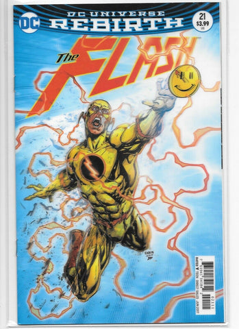 The Flash Rebirth #21 3-D Lenticular Variant The Button Batman Jason Fabok HOT!!
