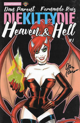 Die Kitty Die Heaven and Hell #1 Ruiz Variant Cover Signed by Dan Parent