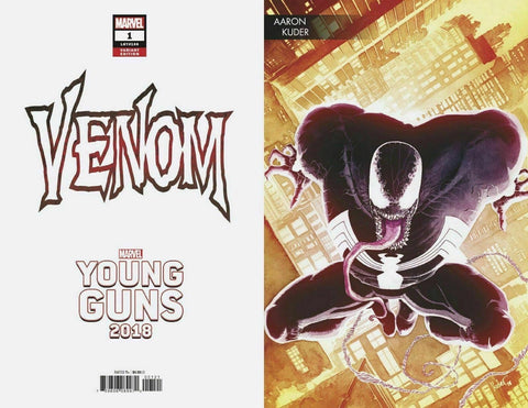 Venom #1 2018 Aaron Kuder Young Guns Variant Eddie Brock Tom Hardy Movie HOT!!!