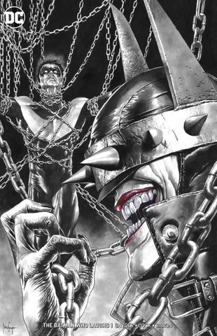 Batman Who Laughs 1 (2018) Mico Suayan B&W Exclusive Scott Snyder DC