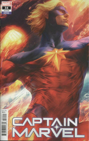 Captain Marvel 34 (2019) Artgerm Variant 1st Print Kelly Thompson Marvel