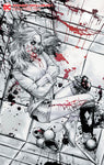 DCeased Unkillables #1 Jay Anacleto Harley Quinn B&W Sketch Variant Cover
