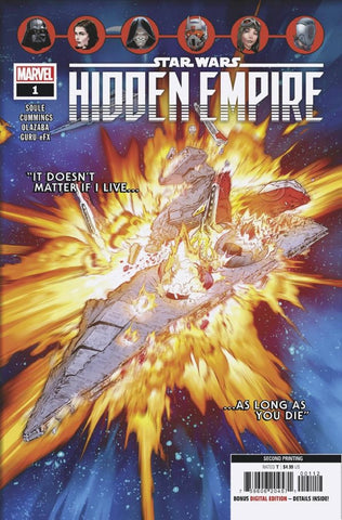 Star Wars: Hidden Empire 1 (2023) 2nd Print Charles Soule Marvel
