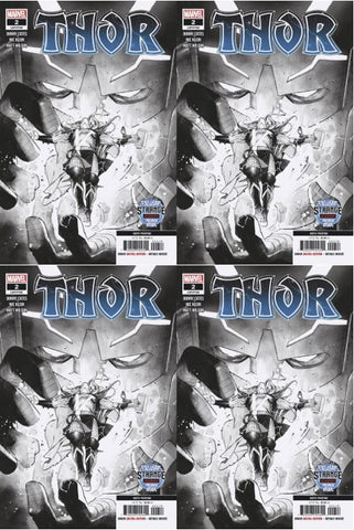 Thor 2 (2020) 6th Print x 4 Copies Cates Black Winter Preview of Strange Academy