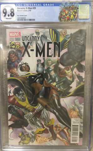 Uncanny X-Men #29 (2015) Alex Ross 1:75 CGC 9.8 WP X-Men Custom Label