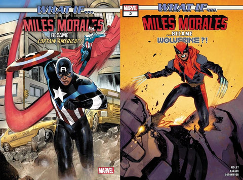 What If...? Miles Morales 1 & 2 (2022) Sara Pichelli CVR A SET Wolverine Marvel